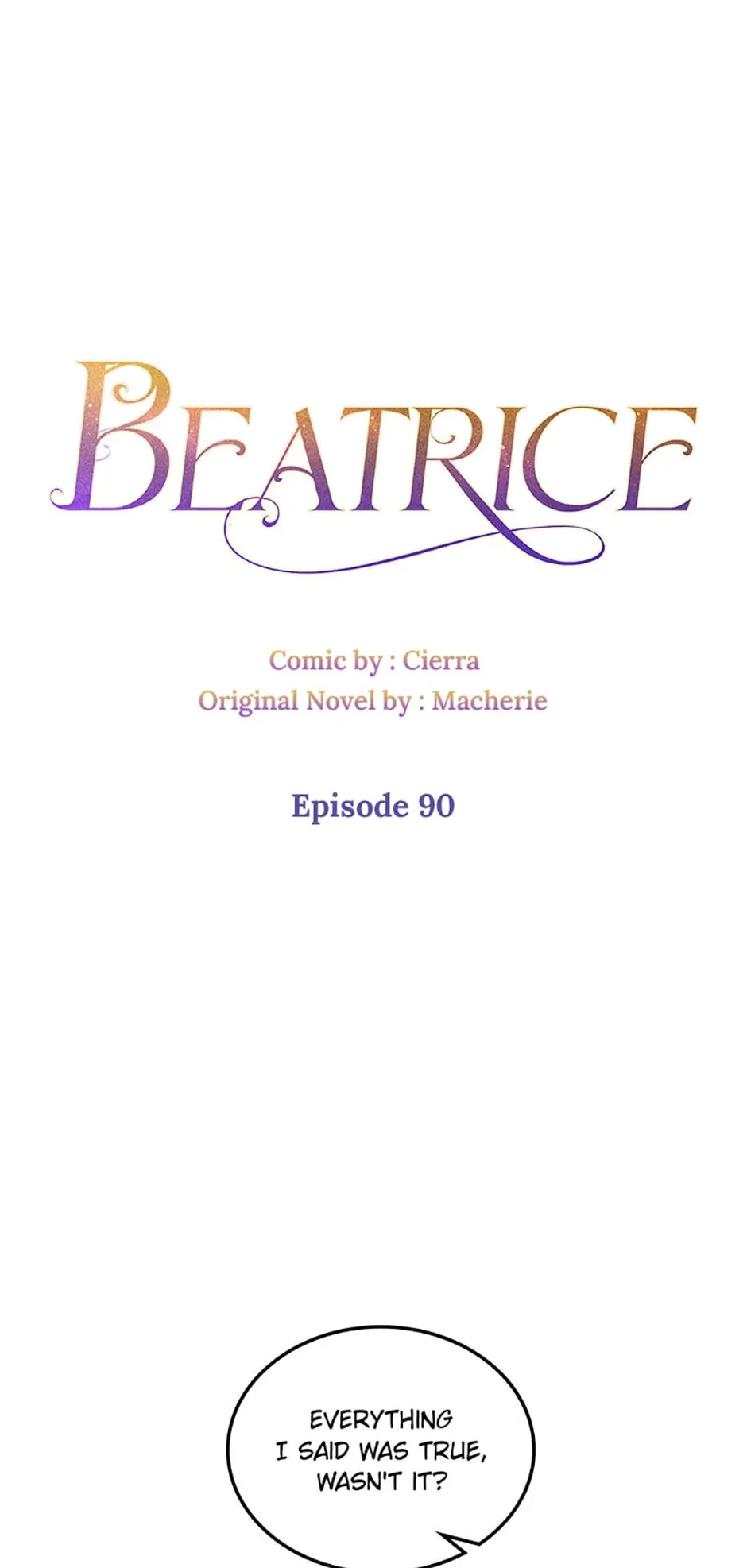 Beatrice Official Chapter 90